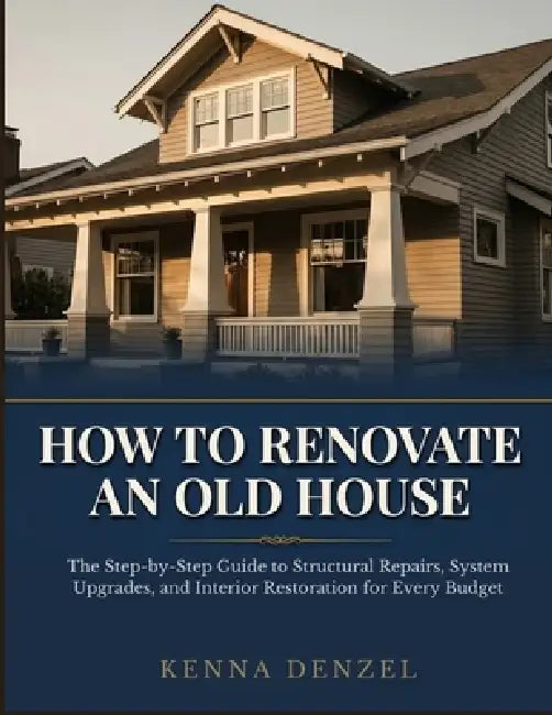 How To Renovate an Old House: The Step-by-Step Guide to Structural Repairs, System Upgrades, and Interior Restoration for Every Budget by Kenna Denzel