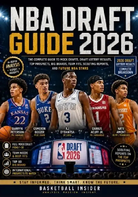 NBA Draft Guide 2026: The Complete Guide to Mock Drafts, Draft Lottery Results, Top Prospects, Big Boards, Team Fits, Scouting Reports, and Future NBA by Cade Holloway