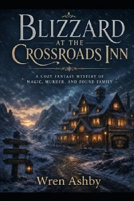 Blizzard at the Crossroads Inn: A Cozy Fantasy Mystery of Magic, Murder, and Found Family: A Cozy Fantasy Mystery of Magic, Murder, and Found Family by Wren Ashby