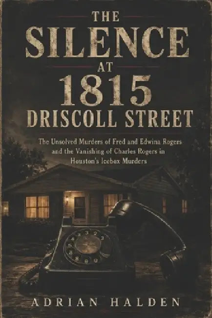 The Silence at 1815 Driscoll Street: The Unsolved Murders of Fred and Edwina Rogers and the Vanishing of Charles Rogers in Houston's Icebox Murders by Adrian Halden