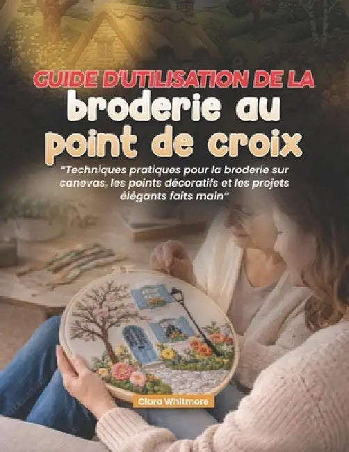 Guide d'utilisation de la broderie au point de croix: Techniques pratiques pour la broderie sur canevas, les points décoratifs et les projets élégants by Clara Whitmore