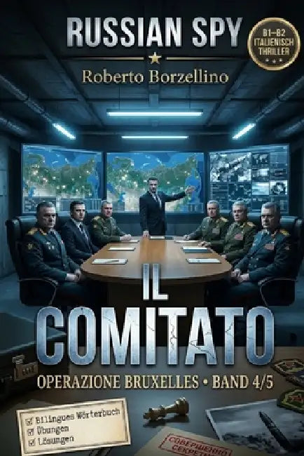 Il Comitato. Italienisch lernen mit einem Spy-Thriller: Russian Spy Series Band 4/5 - Zweisprachiges Glossar Italienisch-Deutsch, Grammatikübungen B1/ by Roberto Borzellino