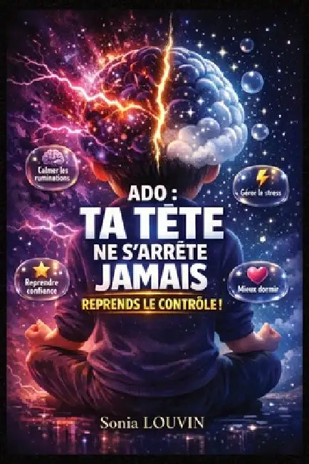 ADO: Ta tête ne s'arrête jamais Stress, anxiété, pensées envahissantes, confiance en soi - le guide pour calmer ton esprit et retrouver un mental plus by Sonia Louvin
