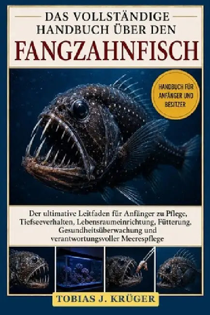 Das Vollständige Handbuch Über Den Fangzahnfisch: Der ultimative Leitfaden für Anfänger zu Pflege, Tiefseeverhalten, Lebensraumeinrichtung, Fütterung, by Tobias J. Krüger