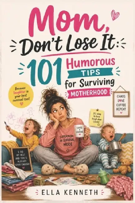 Mom, Don't Lose It: 101 Humorous Tips for Surviving Motherhood; A funny and guilt-free guide to navigating the ups and downs of motherhood with a heal by Ella Kenneth
