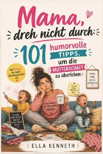 Mama, dreh nicht durch: 101 humorvolle Tipps, um die Mutterschaft zu überleben; Der lustige und entspannte Ratgeber, um die Höhen und Tiefen des Mama- by Ella Kenneth