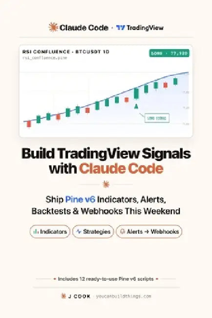 Build TradingView Signals with Claude Code: Ship Pine v6 Indicators, Alerts, Backtests & Webhooks This Weekend by J. Cook