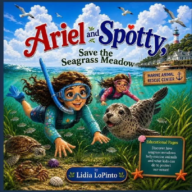 Ariel and Spotty Save the Seagrass Meadow: Marine Animal Rescue Adventure About Saving Ocean Wildlife, Seagrass Meadows, and Protecting the Jersey Sho by Lidia Lopinto