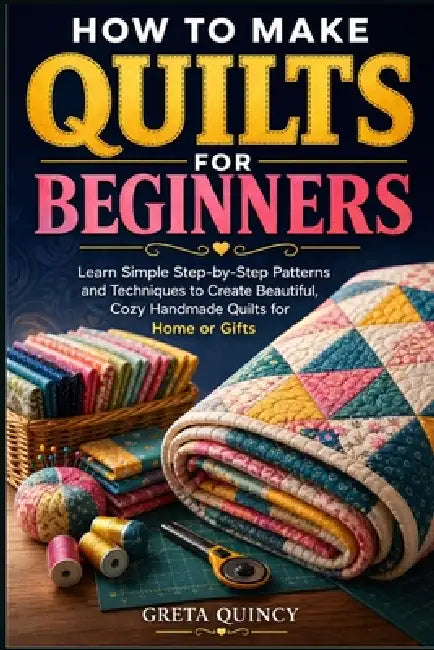 How To Make Quilts For Beginners: Learn Simple Step-by-Step Patterns and Techniques to Create Beautiful, Cozy Handmade Quilts for Home or Gifts by Greta Quincy