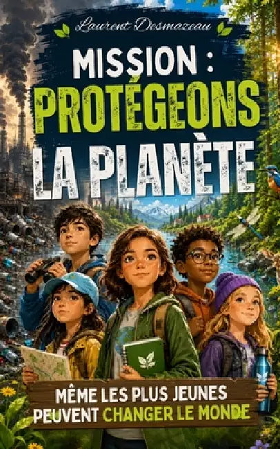 Mission: Protégeons la Planète: Un roman d'aventure écologique pour enfants de 8 à 12 ans, rempli de suspense, d'amitié et de grandes missions pour sa by Laurent Desmazeau
