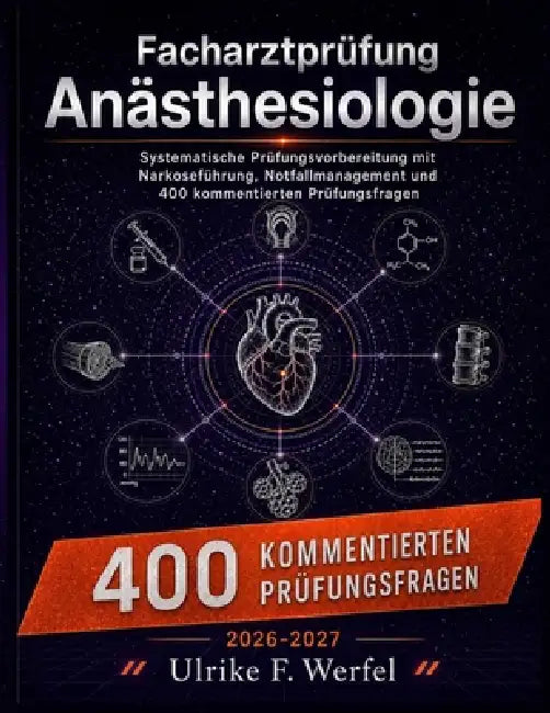 Facharztprüfung Anästhesiologie 2026-2027: Systematische Prüfungsvorbereitung mit Narkoseführung, Notfallmanagement und 400 kommentierten Prüfungsfrag by Ulrike F. Werfel