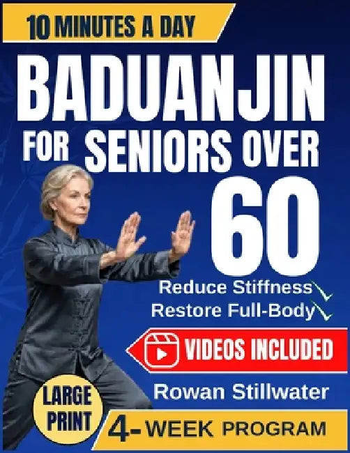 Baduanjin for Seniors Over 60: Simple Daily Routines to Reduce Stiffness, Improve Mobility, and Support Healthy Aging by Rowan Stillwater