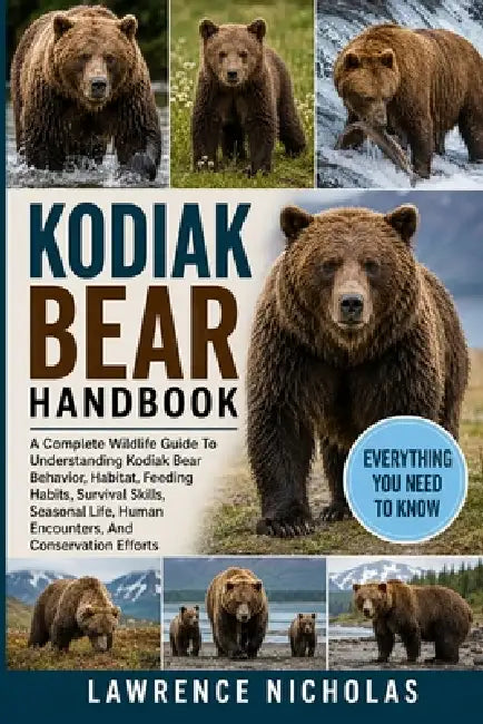 Kodiak Bear Handbook: A Complete Wildlife Guide To Understanding Kodiak Bear Behavior, Habitat, Feeding Habits, Survival Skills, Seasonal Life, Human by Lawrence Nicholas