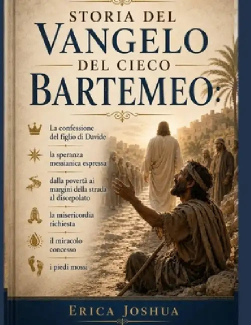 Storia del Vangelo del Cieco Bartemeo: La confessione del figlio di Davide, la speranza messianica espressa, dalla povertà ai margini della strada al by Erica Joshua