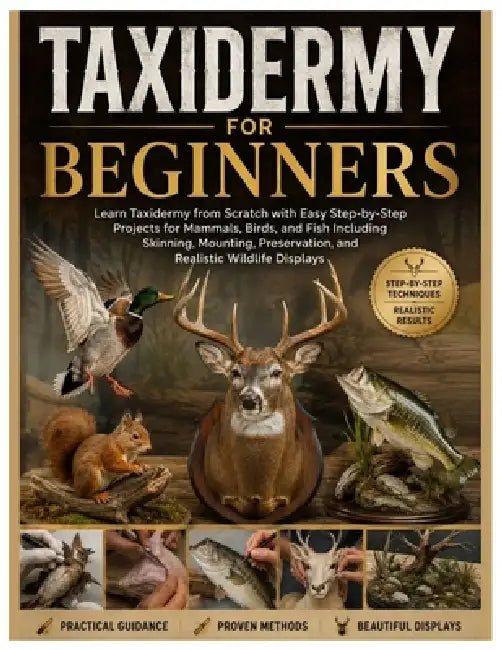 Taxidermy for Beginners: Learn Taxidermy from Scratch with Easy Step-by-Step Projects for Mammals, Birds & Fish Including Skinning, Mounting, Preserva by Roy S. Bush