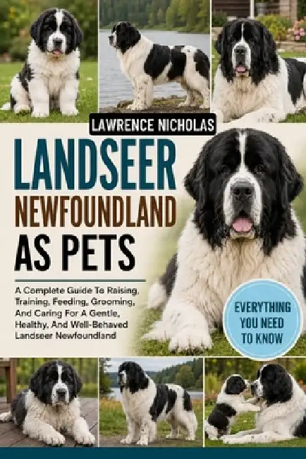 Landseer Newfoundland as Pets: A Complete Guide To Raising, Training, Feeding, Grooming, And Caring For A Gentle, Healthy, And Well-Behaved Landseer N by Lawrence Nicholas