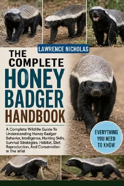 The Complete Honey Badger Handbook: A Complete Wildlife Guide To Understanding Honey Badger Behavior, Intelligence, Hunting Skills, Survival Strategie by Lawrence Nicholas