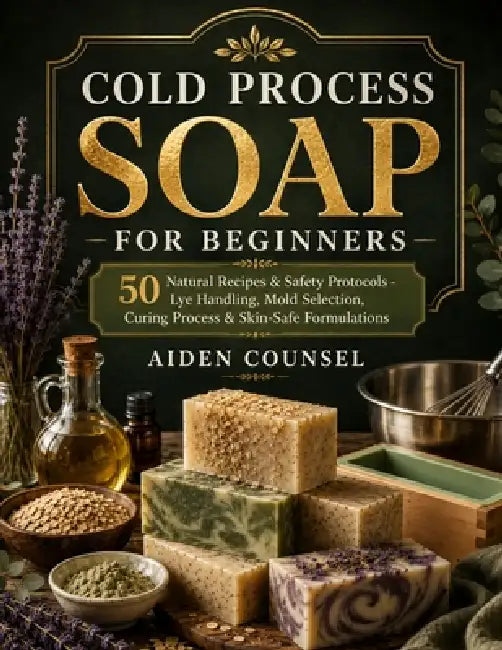 Cold Process Soap for Beginners: 50 Natural Recipes & Safety Protocols - Lye Handling, Mold Selection, Curing Process & Skin Safe Formulations by Aiden Counsel