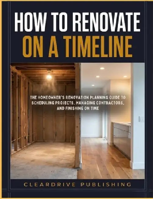 How To Renovate on A Timeline: The Homeowner's Renovation Planning Guide to Scheduling Projects, Managing Contractors, and Finishing on Time by Cleardrive Publishing