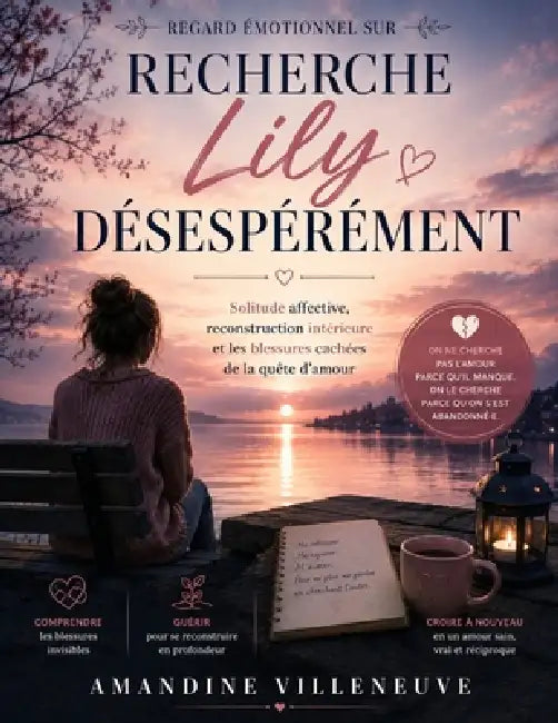 Regard émotionnel sur Recherche Lily désespérément: Solitude affective, reconstruction intérieure et les blessures cachées de la quête d'amour by Amandine Villeneuve