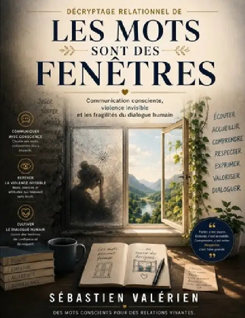 Décryptage relationnel de Les mots sont des fenêtres: Communication consciente, violence invisible et les fragilités du dialogue humain by Sébastien Valérien