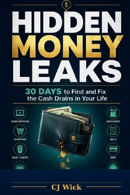 Hidden Money Leaks: 30 days to Find and Fix by Cj Wick