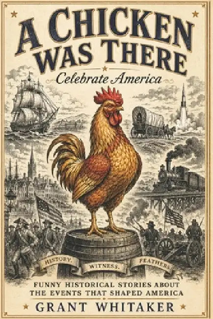 A CHICKEN WAS THERE Celebrate America: Funny Historical Stories About the Events That Shaped America by Grant Whitaker