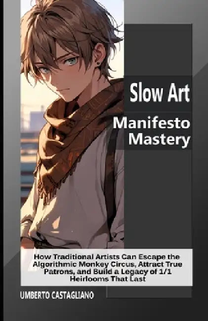 Slow Art Manifesto Mastery: How Traditional Artists Can Escape the Algorithmic Monkey Circus, Attract True Patrons, and Build a Legacy of 1/1 Heirloom by Umberto Castagliano