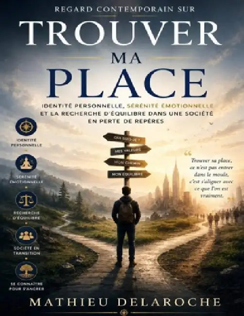 Regard contemporain sur Trouver ma place: Identité personnelle, sérénité émotionnelle et la recherche d'équilibre dans une société en perte de repères by Mathieu Delaroche