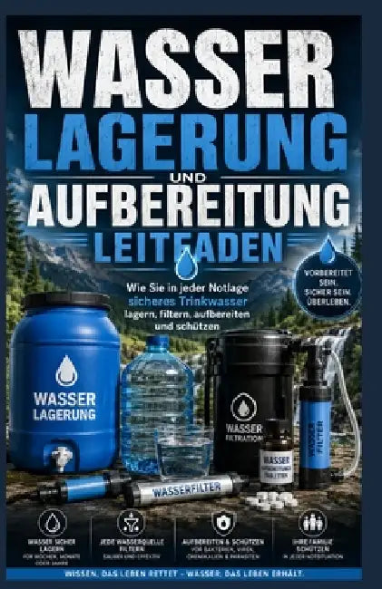 Leitfaden zur Wasserspeicherung und -reinigung: Wie man sicheres Trinkwasser lagert, filtert, reinigt und schützt im Notfall by Kaleigh S. Gracia