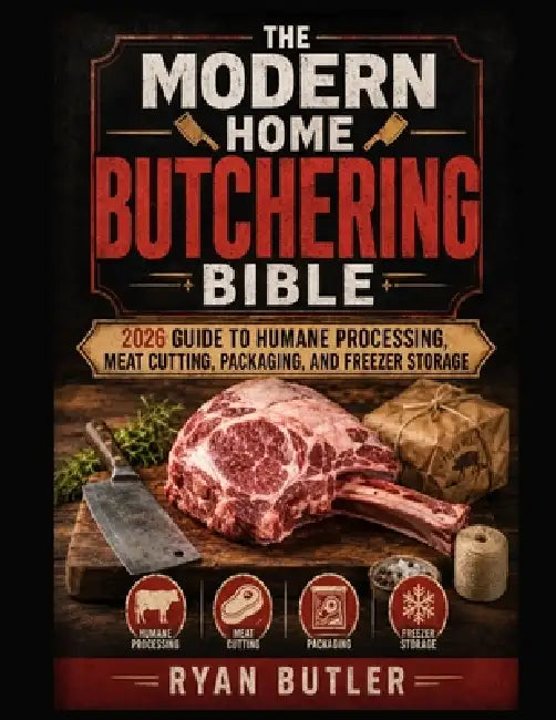 The Modern Home Butchering Bible: 2026 Guide to Humane Pro2026 Guide to Humane Processing, Meat Cutting, Packaging, and Freezer Storagecessing, Meat C by Ryan Butler
