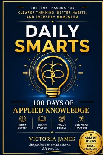 Daily Smarts: The First 100 Days of Applied Knowledge, 100 tiny lessons for clearer thinking, better habits, and everyday momentum Victoria James by Victoria James