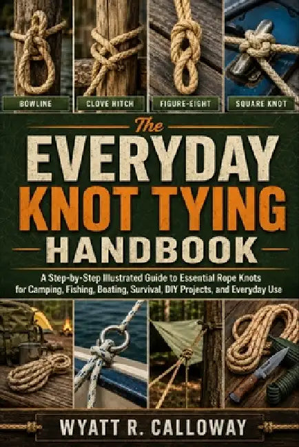 The Everyday Knot Tying Handbook: A Step-by-Step Illustrated Guide to Essential Rope Knots for Camping, Fishing, Boating, Survival, DIY Projects, and by Wyatt R. Calloway