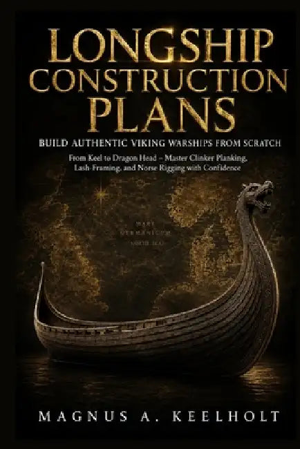 Longship Construction Plans: Build Authentic Viking Warships from Scratch: From Keel to Dragon Head - Master Clinker Planking, Lash-Framing, and Norse by Magnus A. Keelholt