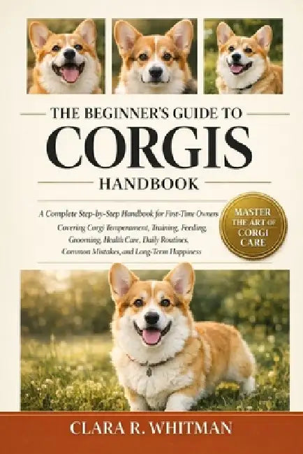 The Beginner's Guide to Corgis: A Complete Step-by-Step Handbook for First-Time Owners Covering Corgi Temperament, Training, Feeding, Grooming, Health by Clara R. Whitman