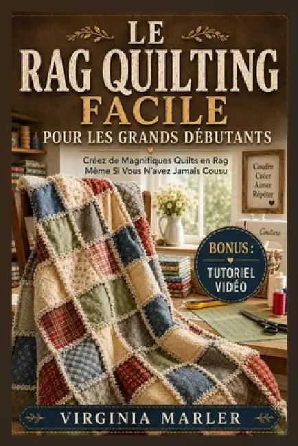 Le Rag Quilting Facile Pour Les Grands Débutants: Créez de Beaux Rag Quilts Faits Main, Même Si Vous N'avez Jamais Cousu by Virginia Marler