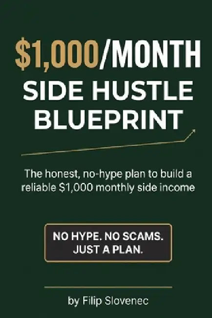 The $1,000/Month Side Hustle Blueprint: A No-Hype Plan for People With a Day Job, No Extra Time, and Zero Tolerance for Scams by Filip Slovenec