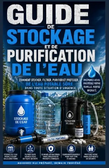 Guide de stockage et de purification de l'eau.: Comment stocker, filtrer, purifier et protéger l'eau potable sûre en cas d'urgence. by Kaleigh S. Gracia