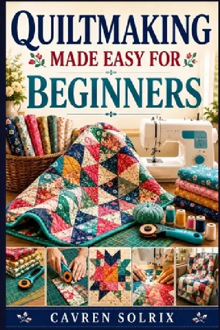 Quiltmaking Made Easy for Beginners: A Step-by-Step Guide to Quilt Techniques, Easy Patterns, and Creating Projects from First Stitch to Finish by Cavren Solrix