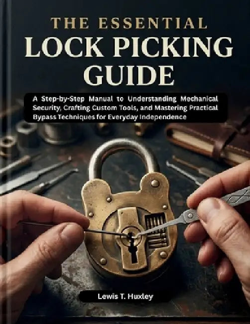 The essential lock picking guide: Step by step guide to understanding mechanical security, crafting custom tools, and mastering practical bypass techn by Lewis T. Huxley