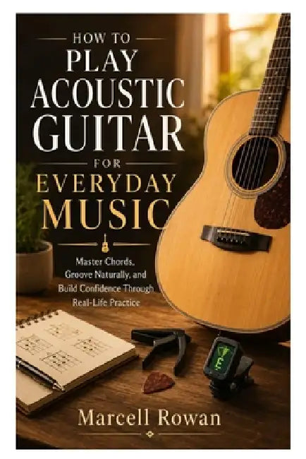 How to Play Acoustic Guitar for Everyday Music: Master Chords, Groove Naturally, and Build Confidence Through Real-Life Practice by Marcell Rowan