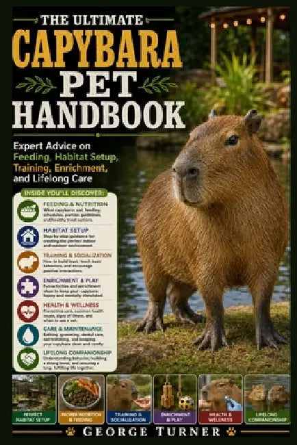 The Ultimate Capybara Pet Handbook: Expert Advice on Feeding, Habitat Setup, Training, Enrichment, and Lifelong Care by George Turner