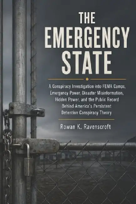 The Emergency State: A Conspiracy Investigation into FEMA Camps, Emergency Power, Disaster Misinformation, Hidden Power, and the Public Record Behind by Rowan K. Ravenscroft