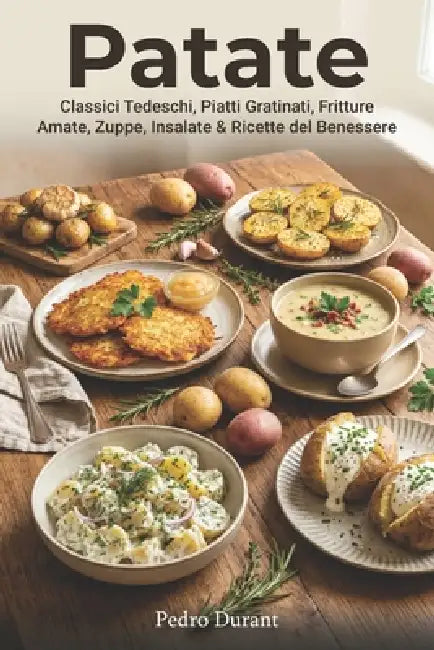 Patate 60 Ricette di Patate: Classici tedeschi, Piatti gratinati, Preferiti fritti, Zuppe, Insalate & Ricette del benessere (Italian Edition) by Pedro Durant