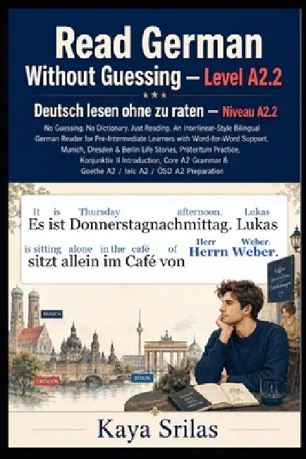 Read German Without Guessing - Level A2.2 / Deutsch lesen ohne zu raten - Niveau A2.2: No Guessing. No Dictionary. Just Reading. German Graded Reader by Kaya Srilas