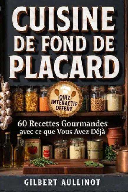 CUISINE DE FOND DE PLACARD 60 Recettes Économiques et Anti-Gaspillage: Conserves, Pâtes, Riz et Légumineuses. Cuisiner Bon et Sain Sans Courses, Même by Gilbert Aullinot
