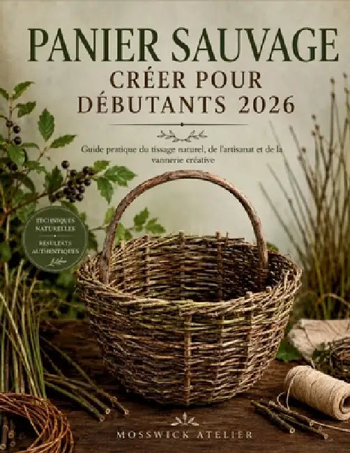 Panier Sauvage Créer Pour Débutants 2026: Guide pratique du tissage naturel, de l'artisanat et de la vannerie créative by Mosswick Atelier