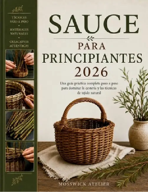 Sauce Para Principiantes 2026: Una guía práctica completa paso a paso para dominar la cestería y las técnicas de tejido natural by Mosswick Atelier