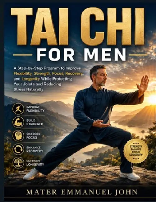 Tai CHI for Men: A Step-by-Step Program to Improve Flexibility, Strength, Focus, Recovery, and Longevity While Protecting Your Joints and Reducing Str by Emmanuel John