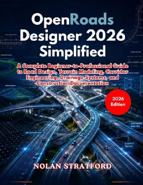 OpenRoads Designer 2026 Simplified: A Complete Beginner-to-Professional Guide to Road Design, Terrain Modeling, Corridor Engineering, Drainage Systems by Nolan Stratford